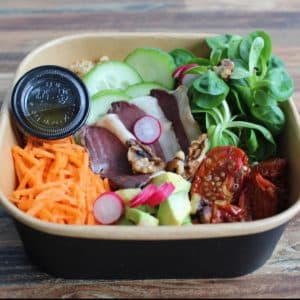 Menu poke bowl
