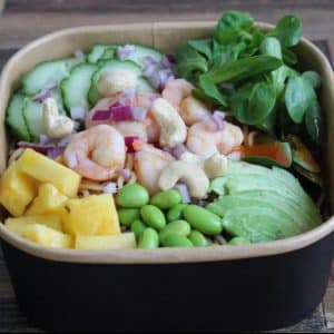 poke bowl crevettes