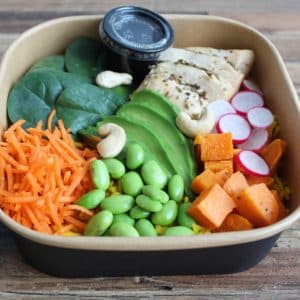 poke bowl poulet